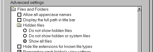 Hide Extensions Dialog